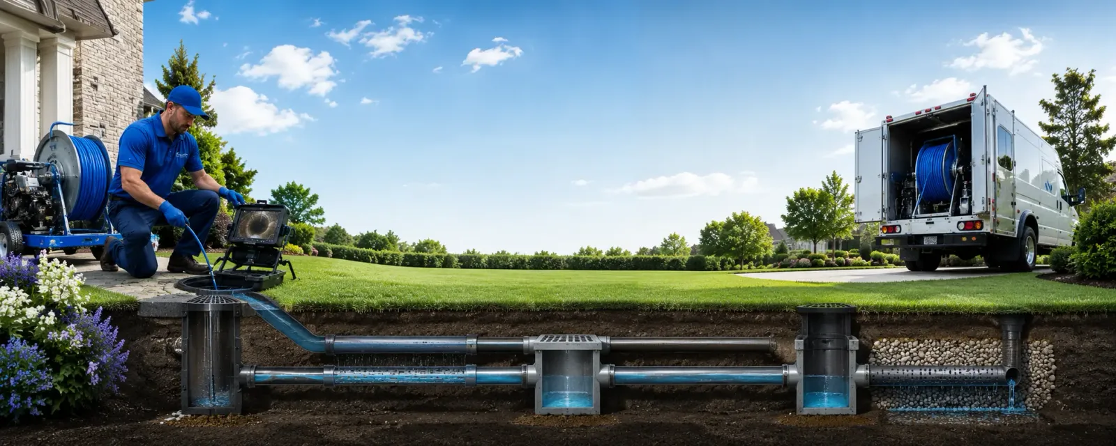 Outdoor drain cleaning information for Valley Head, WV